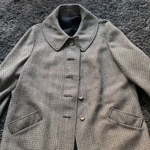 Grey and black vintage coat